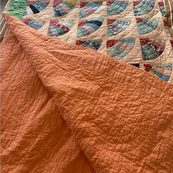 Patchwork Fan Quilt - Multicolor - Picture 3 of 3